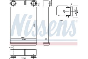 Nissens Εναλλάκτης θερμότητας, Θέρμανση Εσωτερικού Χώρου - 76515