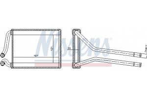 Nissens Εναλλάκτης θερμότητας, Θέρμανση Εσωτερικού Χώρου - 77537