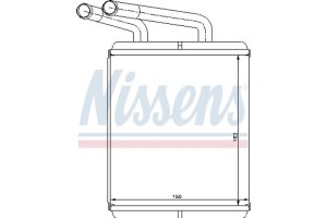 Nissens Εναλλάκτης θερμότητας, Θέρμανση Εσωτερικού Χώρου - 77617