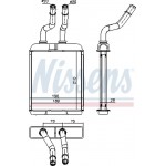Nissens Εναλλάκτης θερμότητας, Θέρμανση Εσωτερικού Χώρου - 70017