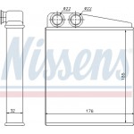 Nissens Εναλλάκτης θερμότητας, Θέρμανση Εσωτερικού Χώρου - 70228