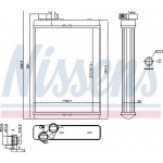 Nissens Εναλλάκτης θερμότητας, Θέρμανση Εσωτερικού Χώρου - 70231