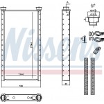 Nissens Εναλλάκτης θερμότητας, Θέρμανση Εσωτερικού Χώρου - 70235