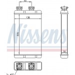 Nissens Εναλλάκτης θερμότητας, Θέρμανση Εσωτερικού Χώρου - 70513