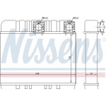 Nissens Εναλλάκτης θερμότητας, Θέρμανση Εσωτερικού Χώρου - 70514