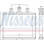 Nissens Εναλλάκτης θερμότητας, Θέρμανση Εσωτερικού Χώρου - 70517