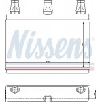 Nissens Εναλλάκτης θερμότητας, Θέρμανση Εσωτερικού Χώρου - 70522
