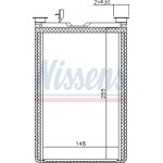 Nissens Εναλλάκτης θερμότητας, Θέρμανση Εσωτερικού Χώρου - 70526