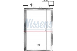 Nissens Εναλλάκτης θερμότητας, Θέρμανση Εσωτερικού Χώρου - 70526