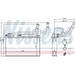 Nissens Εναλλάκτης θερμότητας, Θέρμανση Εσωτερικού Χώρου - 70529