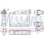 Nissens Εναλλάκτης θερμότητας, Θέρμανση Εσωτερικού Χώρου - 70530