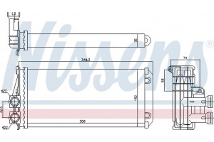 Nissens Εναλλάκτης θερμότητας, Θέρμανση Εσωτερικού Χώρου - 707083