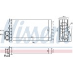 Nissens Εναλλάκτης θερμότητας, Θέρμανση Εσωτερικού Χώρου - 707091