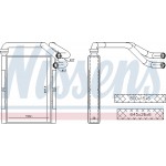 Nissens Εναλλάκτης θερμότητας, Θέρμανση Εσωτερικού Χώρου - 707093