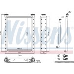 Nissens Εναλλάκτης θερμότητας, Θέρμανση Εσωτερικού Χώρου - 707172