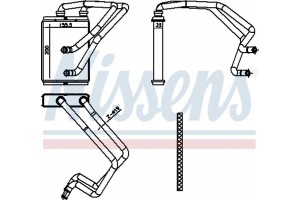 Nissens Εναλλάκτης θερμότητας, Θέρμανση Εσωτερικού Χώρου - 707174