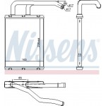 Nissens Εναλλάκτης θερμότητας, Θέρμανση Εσωτερικού Χώρου - 707176
