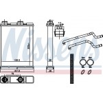 Nissens Εναλλάκτης θερμότητας, Θέρμανση Εσωτερικού Χώρου - 707202
