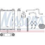 Nissens Εναλλάκτης θερμότητας, Θέρμανση Εσωτερικού Χώρου - 707203
