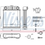 Nissens Εναλλάκτης θερμότητας, Θέρμανση Εσωτερικού Χώρου - 707216