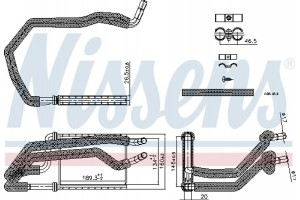 Nissens Εναλλάκτης θερμότητας, Θέρμανση Εσωτερικού Χώρου - 707222