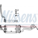 Nissens Εναλλάκτης θερμότητας, Θέρμανση Εσωτερικού Χώρου - 70980