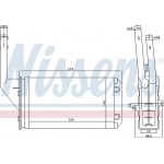 Nissens Εναλλάκτης θερμότητας, Θέρμανση Εσωτερικού Χώρου - 71143
