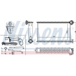 Nissens Εναλλάκτης θερμότητας, Θέρμανση Εσωτερικού Χώρου - 71165