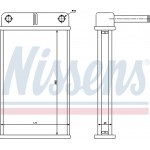 Nissens Εναλλάκτης θερμότητας, Θέρμανση Εσωτερικού Χώρου - 71443