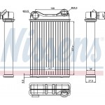 Nissens Εναλλάκτης θερμότητας, Θέρμανση Εσωτερικού Χώρου - 71445
