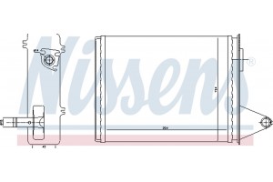 Nissens Εναλλάκτης θερμότητας, Θέρμανση Εσωτερικού Χώρου - 71448