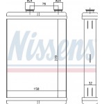 Nissens Εναλλάκτης θερμότητας, Θέρμανση Εσωτερικού Χώρου - 71451