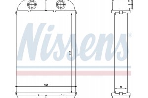 Nissens Εναλλάκτης θερμότητας, Θέρμανση Εσωτερικού Χώρου - 71452