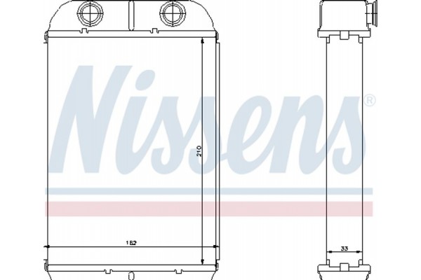 Nissens Εναλλάκτης θερμότητας, Θέρμανση Εσωτερικού Χώρου - 71452