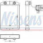 Nissens Εναλλάκτης θερμότητας, Θέρμανση Εσωτερικού Χώρου - 71458