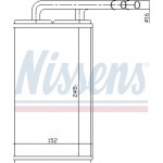 Nissens Εναλλάκτης θερμότητας, Θέρμανση Εσωτερικού Χώρου - 71740