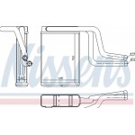 Nissens Εναλλάκτης θερμότητας, Θέρμανση Εσωτερικού Χώρου - 71744