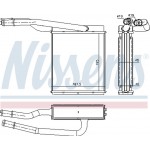 Nissens Εναλλάκτης θερμότητας, Θέρμανση Εσωτερικού Χώρου - 71746
