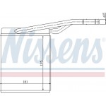 Nissens Εναλλάκτης θερμότητας, Θέρμανση Εσωτερικού Χώρου - 71747