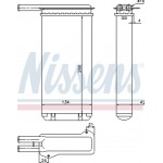 Nissens Εναλλάκτης θερμότητας, Θέρμανση Εσωτερικού Χώρου - 71755