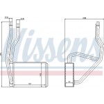 Nissens Εναλλάκτης θερμότητας, Θέρμανση Εσωτερικού Χώρου - 71765