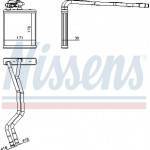 Nissens Εναλλάκτης θερμότητας, Θέρμανση Εσωτερικού Χώρου - 71771