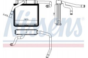 Nissens Εναλλάκτης θερμότητας, Θέρμανση Εσωτερικού Χώρου - 71775