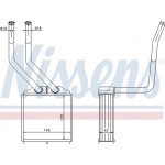 Nissens Εναλλάκτης θερμότητας, Θέρμανση Εσωτερικού Χώρου - 71776