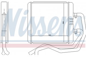 Nissens Εναλλάκτης θερμότητας, Θέρμανση Εσωτερικού Χώρου - 71811