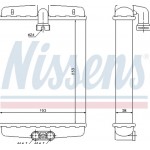 Nissens Εναλλάκτης θερμότητας, Θέρμανση Εσωτερικού Χώρου - 72013