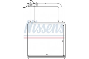 Nissens Εναλλάκτης θερμότητας, Θέρμανση Εσωτερικού Χώρου - 72029