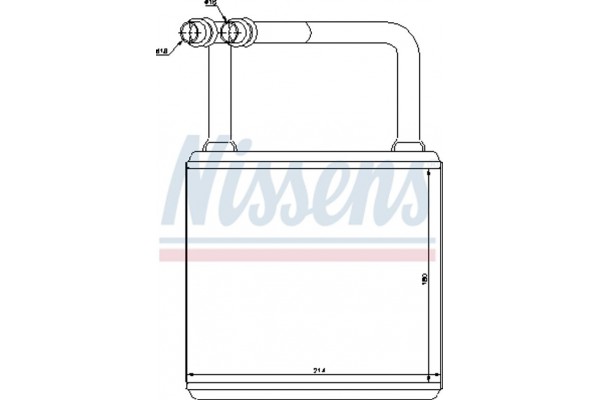 Nissens Εναλλάκτης θερμότητας, Θέρμανση Εσωτερικού Χώρου - 72029