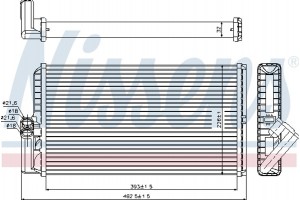 Nissens Εναλλάκτης θερμότητας, Θέρμανση Εσωτερικού Χώρου - 72034
