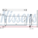 Nissens Εναλλάκτης θερμότητας, Θέρμανση Εσωτερικού Χώρου - 72041